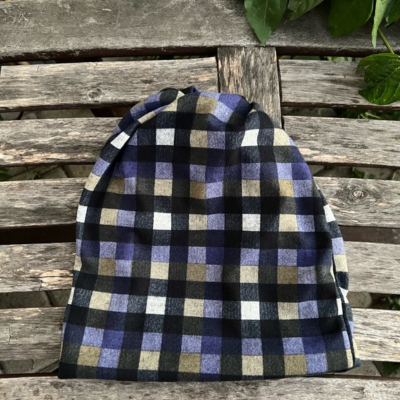 Plaid Slouchy Beanie - Picture 9 of 10